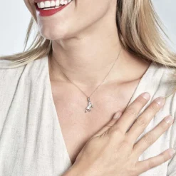 Histoire d'Or Pendentif Amelot Argent Blanc Oxyde De Zirconium* Pendentifs|Pendentifs