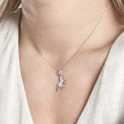 Histoire d'Or Pendentif Amelot Argent Blanc Oxyde De Zirconium* Pendentifs|Pendentifs