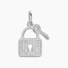 Hot Histoire d'Or Pendentif Amelot Argent Blanc Oxyde De Zirconium