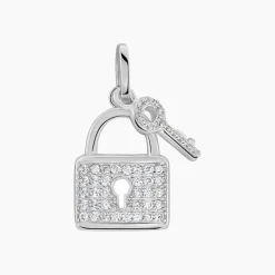 Hot Histoire d'Or Pendentif Amelot Argent Blanc Oxyde De Zirconium