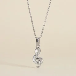 Histoire d'Or Pendentif Amelot Argent Blanc Oxyde De Zirconium* Pendentifs|Pendentifs