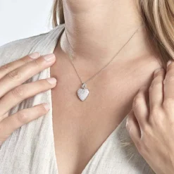 Histoire d'Or Pendentif Amelot Argent Blanc Oxyde De Zirconium* Pendentifs|Pendentifs