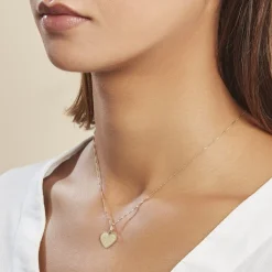 Histoire d'Or Pendentif Ange Coeur Or Jaune
