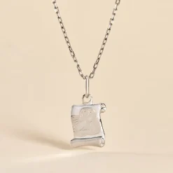 Histoire d'Or Pendentif Ange Parchemin Or Blanc* Bijoux Personnalisés|Pendentifs
