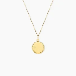 Sale Histoire d'Or Pendentif Ange Rond Cisele or jaune