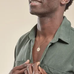 Histoire d'Or Pendentif Ange Rond Or Jaune* Bijoux Personnalisés|Pendentifs