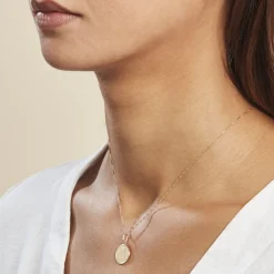 Clearance Histoire d'Or Pendentif Ange Rond Or Jaune