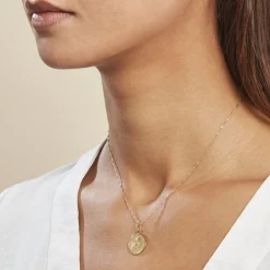 Histoire d'Or Pendentif Ange Rond Or Jaune* Bijoux Personnalisés|Pendentifs