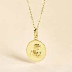 Histoire d'Or Pendentif Ange Rond Or Jaune* Bijoux Personnalisés|Pendentifs