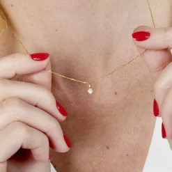 Histoire d'Or Pendentif Aphrodite or jaune diamant