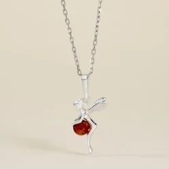 Histoire d'Or Pendentif Argent Blanc Abellia Ambre* Pendentifs|Pendentifs