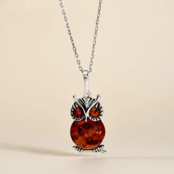 Discount Histoire d'Or Pendentif Argent Blanc Benoite Ambre