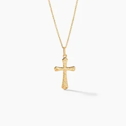 Histoire d'Or Pendentif Bathilde Croix Striee Or Jaune* Pendentifs|Pendentifs