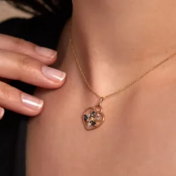 Hot Histoire d'Or Pendentif Baylee Or Jaune Topaze Oxyde De Zirconium