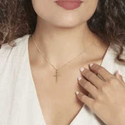 Histoire d'Or Pendentif Benny Croix Ciselee Or Jaune* Pendentifs|Pendentifs