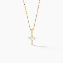 Histoire d'Or Pendentif Canice Croix Or Jaune Oxyde De Zirconium* Colliers|Pendentifs