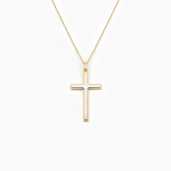 Histoire d'Or Pendentif Casey Croix Or Bicolore* Pendentifs|Pendentifs