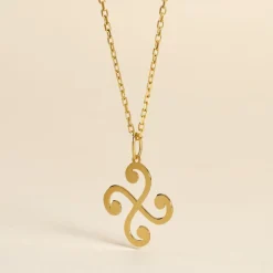 Histoire d'Or Pendentif Cobeia Croix Basque Or Jaune* Pendentifs|Pendentifs