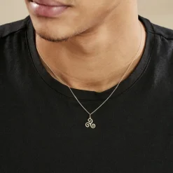 Discount Histoire d'Or Pendentif Cobeia Triskel Or Jaune