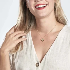 Discount Histoire d'Or Pendentif Cory Plaqué Or Jaune