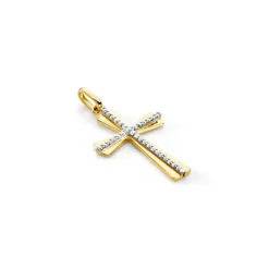 Clearance Histoire d'Or Pendentif Crocetta Or Jaune Oxyde De Zirconium
