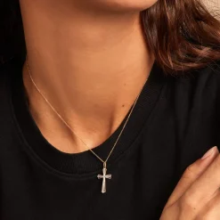 Clearance Histoire d'Or Pendentif Crocetta Or Jaune Oxyde De Zirconium