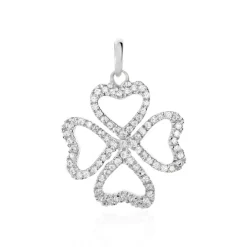 Hot Histoire d'Or Pendentif Daiki Or Blanc Oxyde De Zirconium