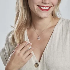 Hot Histoire d'Or Pendentif Daiki Or Blanc Oxyde De Zirconium