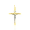 Histoire d'Or Pendentif Damian Croix Or Bicolore* Pendentifs|Pendentifs