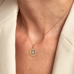 Histoire d'Or Pendentif Demyan Or Bicolore Oxyde De Zirconium* Pendentifs|Pendentifs