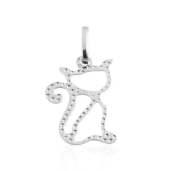 Online Histoire d'Or Pendentif Egee Chat Or Blanc