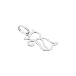 Online Histoire d'Or Pendentif Egee Chat Or Blanc