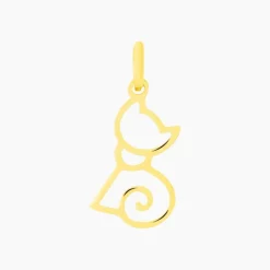 Histoire d'Or Pendentif Egee Chat Or Jaune* Pendentifs|Pendentifs