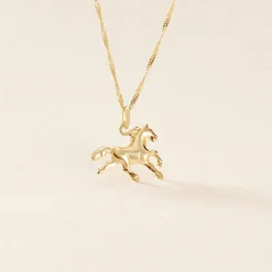 Histoire d'Or Pendentif Egide Cheval Or Jaune* Pendentifs|Pendentifs