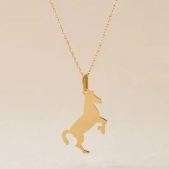 Histoire d'Or Pendentif Egide Cheval Or Jaune* Pendentifs|Pendentifs