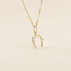 Online Histoire d'Or Pendentif Egide Fer A Cheval Or Jaune