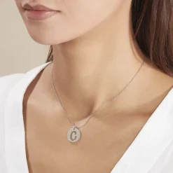 Discount Histoire d'Or Pendentif Elio C Argent Blanc