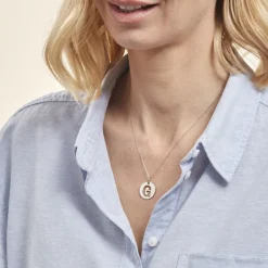 Discount Histoire d'Or Pendentif Elio G Argent Blanc