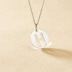 New Histoire d'Or Pendentif Elio H Argent Blanc