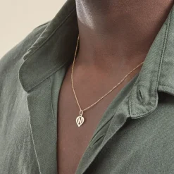 Best Histoire d'Or Pendentif Eudocie Coeur Lettre Or Jaune