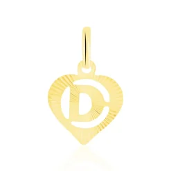 Clearance Histoire d'Or Pendentif Eudocie Coeur Lettre Or Jaune