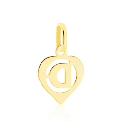 Clearance Histoire d'Or Pendentif Eudocie Coeur Lettre Or Jaune