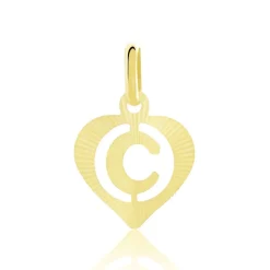 Histoire d'Or Pendentif Eudocie Coeur Lettre Or Jaune* Pendentifs|Pendentifs