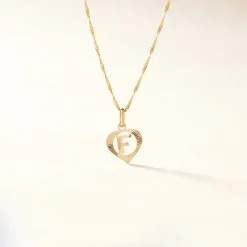 Histoire d'Or Pendentif Eudocie Coeur Lettre Or Jaune* Pendentifs|Pendentifs