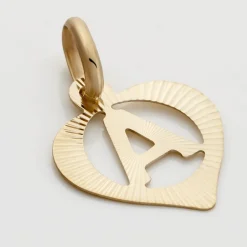 Clearance Histoire d'Or Pendentif Eudocie Coeur Lettre Or Jaune