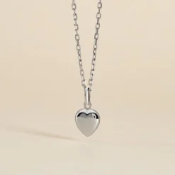 Histoire d'Or Pendentif Eudocie Coeur Lisse Or Blanc* Pendentifs|Pendentifs