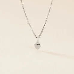 Histoire d'Or Pendentif Eudocie Coeur Lisse Or Blanc* Pendentifs|Pendentifs