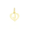 Discount Histoire d'Or Pendentif Eudocie Coeur Lettre Or Jaune