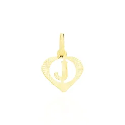 Discount Histoire d'Or Pendentif Eudocie Coeur Lettre Or Jaune