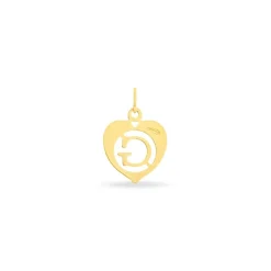 Online Histoire d'Or Pendentif Eudocie Coeur Lettre Or Jaune